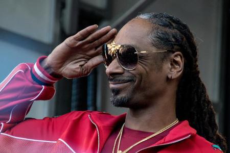 Snoop Dogg während eines Auftritts in Kalifornien