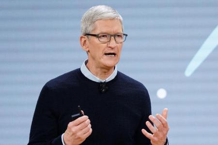 Tim Cook während eines Apple-Events