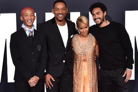 Jaden, Will, Jada und Trey Smith im Oktober 2019 auf dem roten Teppich