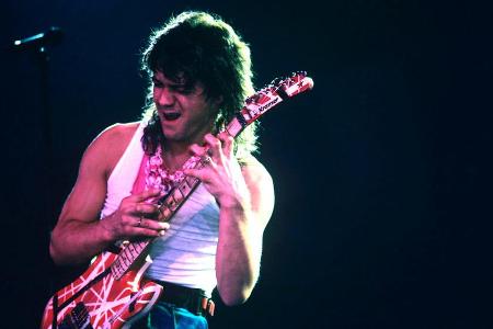 Eddie Van Halen bei einem Auftritt im Jahr 1986