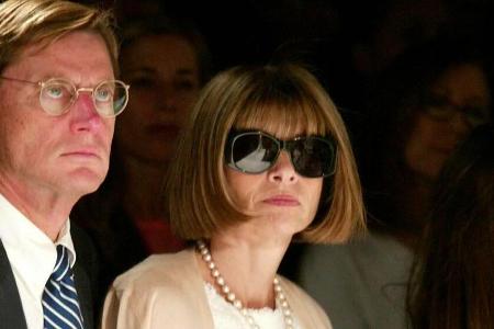 Shelby Bryan und Anna Wintour bei einer Modenschau im Jahr 2003.