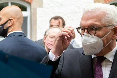 Frank-Walter Steinmeier auf einem Termin vor wenigen Tagen Frank-Walter Steinmeier auf einem Termin vor wenigen Tagen