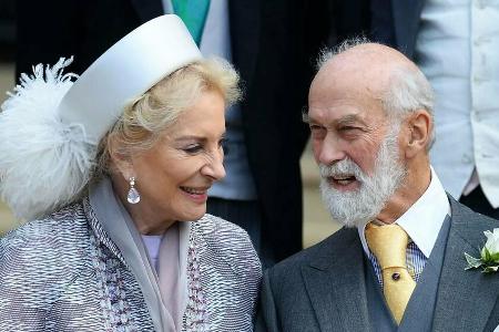 Prinzessin Michael von Kent mit ihrem Ehemann, Prinz Michael von Kent, im Mai 2019. Prinzessin Michael von Kent mit ihrem Ehemann, Prinz Michael von Kent, im Mai 2019.