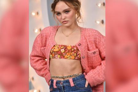 Lily-Rose Depp auf der Paris Fashion Week im Oktober 2020.