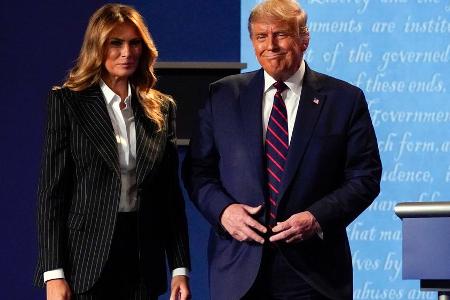 Melania und Donald Trump bei einem gemeinsamen Auftritt im September.