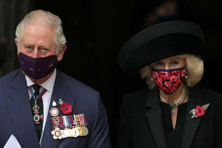 Prinz Charles und Herzogin Camilla am britischen Remembrance Day am 11. November.