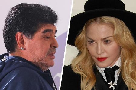 Twitter-Nutzer verwechseln Diego Maradona und Madonna. Twitter-Nutzer verwechseln Diego Maradona und Madonna.