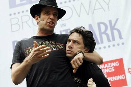 Nick Cordero (l.) und Zach Braff während eines gemeinsamen Auftritts.