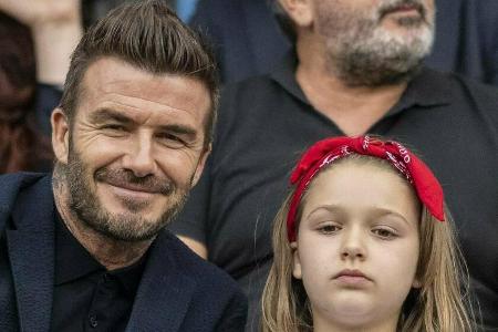 David Beckham lässt Tochter Harper am neunten Geburtstag hochleben.