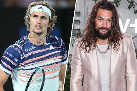 Tennis-Profi Alexander Zverev und Schauspieler Jason Momoa haben beide eine Vorliebe für Halsschmuck