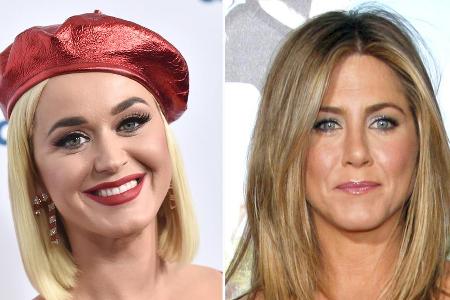 Gerüchten zufolge soll Jennifer Aniston die Patentante von Katy Perrys Tochter werden.