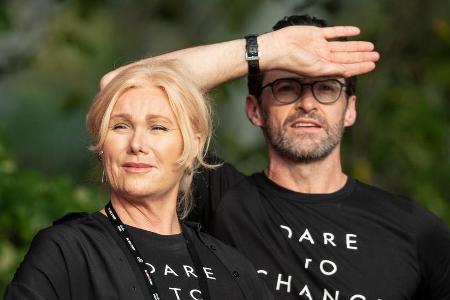 Hugh Jackman mit seiner Ehefrau Deborra-Lee Furness