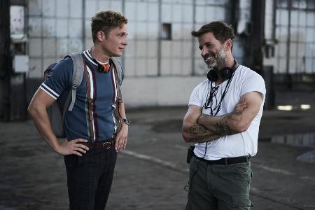 Matthias Schweighöfer (l.) mit Zack Snyder (r.).