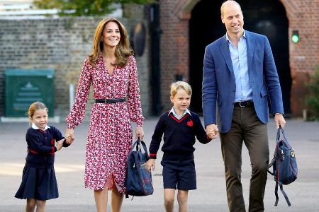 Die Cambridges auf dem Weg zur Schule.