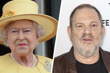 Queen Elizabeth II. erklärt Harvey Weinsteins CBE-Ehrung für nichtig.