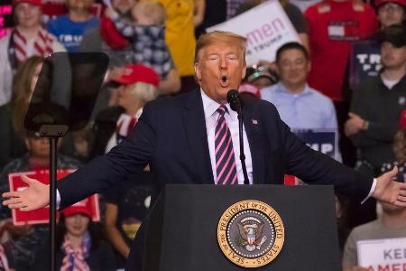 Donald Trump bei einem Wahlkampfauftritt