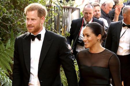 Harry und Meghan in London auf der Premiere von 