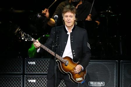Paul McCartney während eines Auftritts in New York.