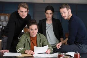 "Tatort: Das fleißige Lieschen": Adam Schürk (Daniel Sträßer), Pia Heinrich (Ines Marie Westernströer), Esther Baumann (Brig...