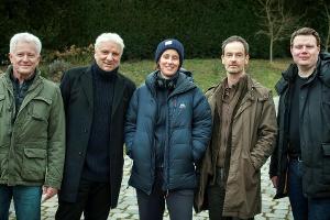 Dreharbeiten zur "Tatort"-Doppelfolge "In der Familie" (v.l.): Ivo Batic (Miroslav Nemec), Franz Leitmayr (Udo Wachtveitl), ...
