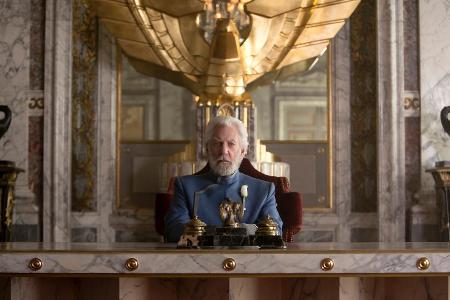 Donald Sutherland als Coriolanus Snow in 