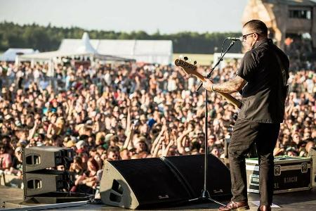 Die Punk-Rock-Band Rancid beim Southside Festival im Jahr 2017