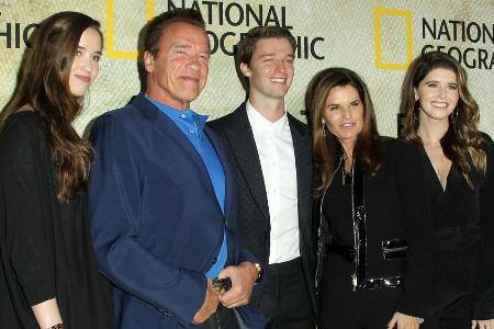 Christina Schwarzenegger, Arnold Schwarzenegger, Patrick Schwarzenegger, Maria Shriver und Katherine Schwarzenegger 2017 auf...