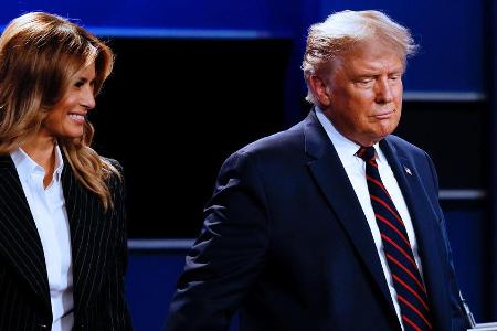 Melania Trump und Donald Trump im Oktober dieses Jahres.