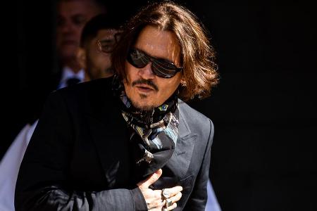 Johnny Depp im Juli vor dem Londoner Gericht. Johnny Depp im Juli vor dem Londoner Gericht.