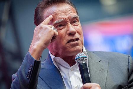 Arnold Schwarzenegger während einer Veranstaltung in Russland