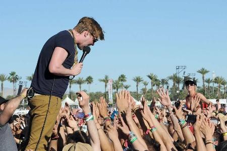 Ricky Wilson von den Kaiser Chiefs während eines Auftritts beim Coachella Festival