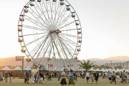 Das ikonische Riesenrad auf dem Coachella in Kalifornien
