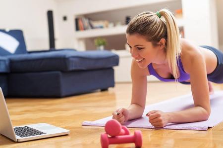 In Zeiten von Corona boomt auch Fitness im eigenen Zuhause