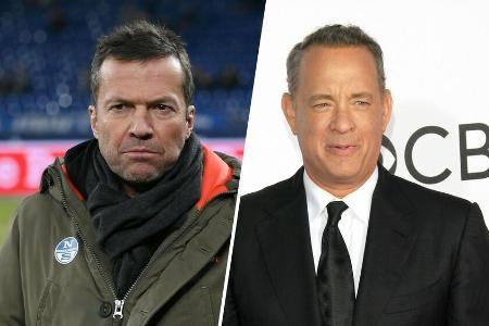 Lothar Matthäus (l.) und Tom Hanks können derzeit nicht nach Hause