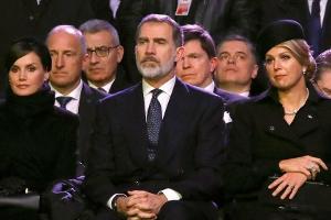 Königin Letizia und Königin Máxima bei Auschwitz-Gedenkfeier