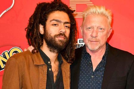 Noah Becker und sein Vater Boris bei einem Charity-Event im Oktober 2019