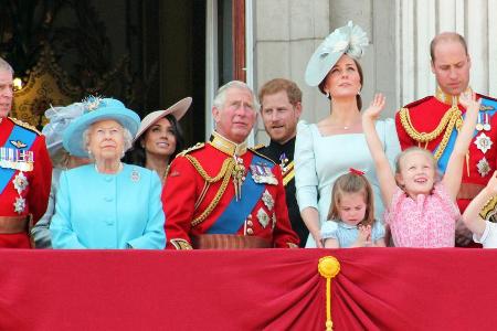 Die britischen Royals bei Trooping the Colour