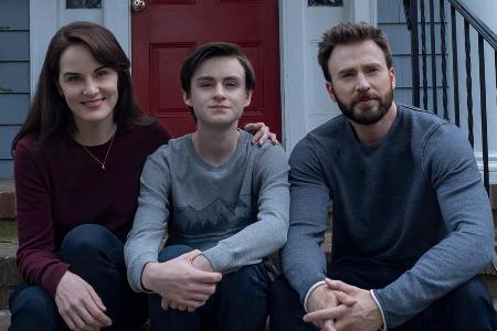 Bald auf Apple TV+: Michelle Dockery, Jaeden Martell und Chris Evans in 