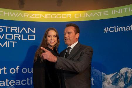 Arnold Schwarzenegger mit Tochter Christina bei seinem Charity-Dinner 2020 in Kitzbühel