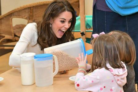 Herzogin Kate hatte offensichtlich viel Spaß mit den Kindern bei ihrem Besuch