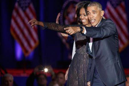 Nach fast 30 Jahren Ehe immer noch ein Traumpaar: Michelle und Barack Obama Nach fast 30 Jahren Ehe immer noch ein Traumpaar: Michelle und Barack Obama