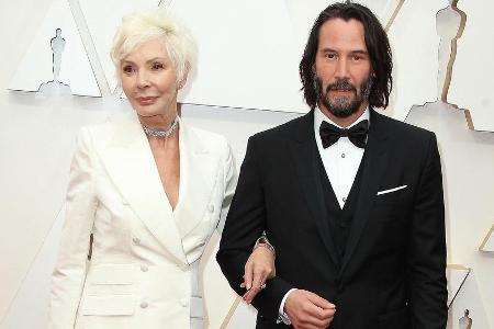 Keanu Reeves mit seiner Mutter Patricia Taylor bei den Oscars 2020