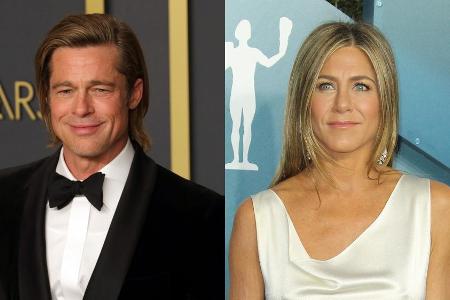 Brad Pitt und Jennifer Aniston sollen sich bei einer Oscar-Party getroffen haben.