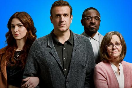 V.l.n.r.: Eve Lindley, Jason Segel, André Benjamin und Sally Field