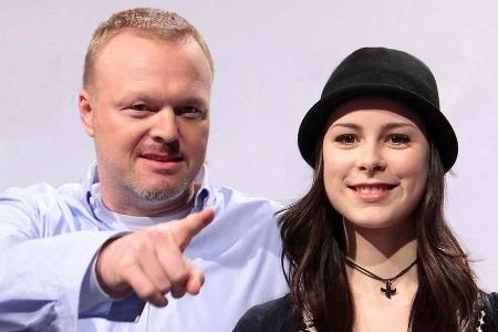 Lena Meyer-Landrut und Stefan Raab im Jahr 2010 - nach ihrem ESC-Gewinn.