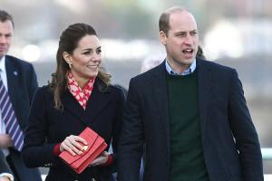 Prinz William und Herzogin Kate zeigen sich gut gelaunt in Südwales