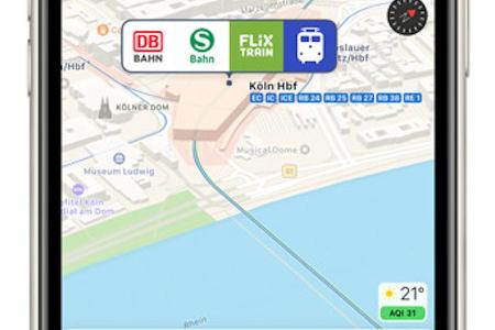Apple Karten setzt nun auch in Deutschland auf den ÖPNV.
