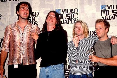 Nirvana im Jahr 1993 bei den MTV Video Music Awards