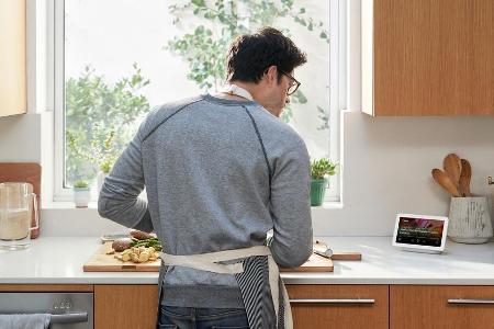 Bei vielen Nutzern dürfte der Nest Hub in der Küche seinen Platz finden