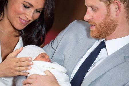 Herzogin Meghan und Prinz Harry bei ihrem ersten Fototermin mit Sohn Archie